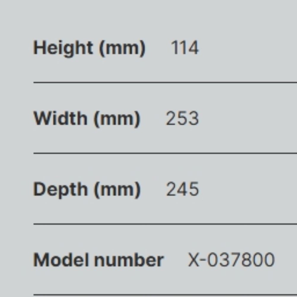 dimensions