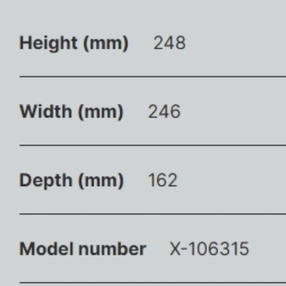 dimensions