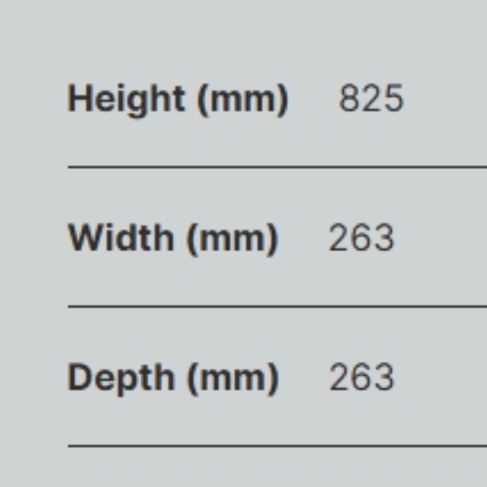 dimensions