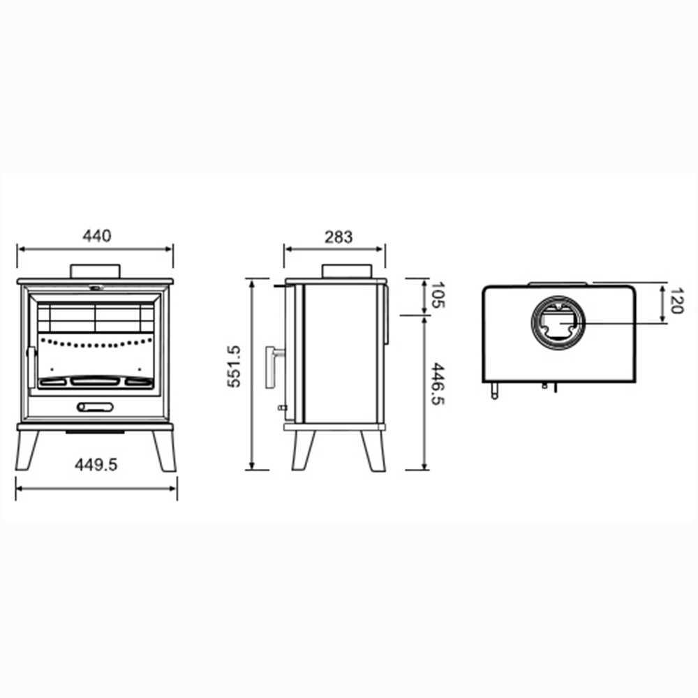 Cast Tec Nevis Edge Eco 5 Multifuel Stove