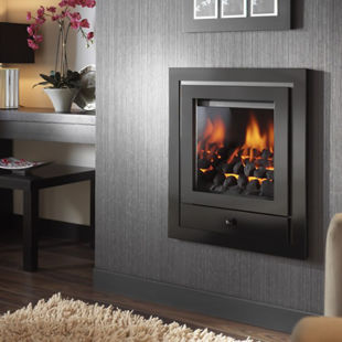 Crystal Montana Royale Hole in Wall 4 Sided HE Gas Fire