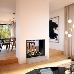 DRU Maestro 75 Tunnel Eco Wave Balanced Flue gas fire