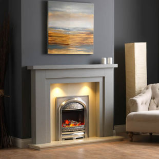 Pureglow Hanley Grey Paint Finish Fireplace Surround