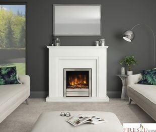 Elgin & Hall Pryzm Willaston Marble Electric Fireplace Suite